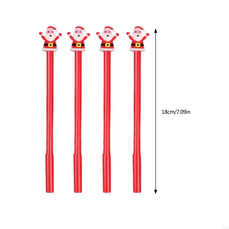 D57D 4PCS Christmas Gel Pen Tip 0.5mm Tip Smooth To Write Write Office Office