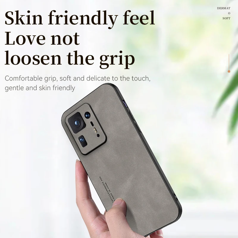 For Xiaomi MIX 4 Sheepskin Leather Soft Case for Xiaomi MIX 3 Pro Camera Lens Protective Matte Cover Shockproof Bumper