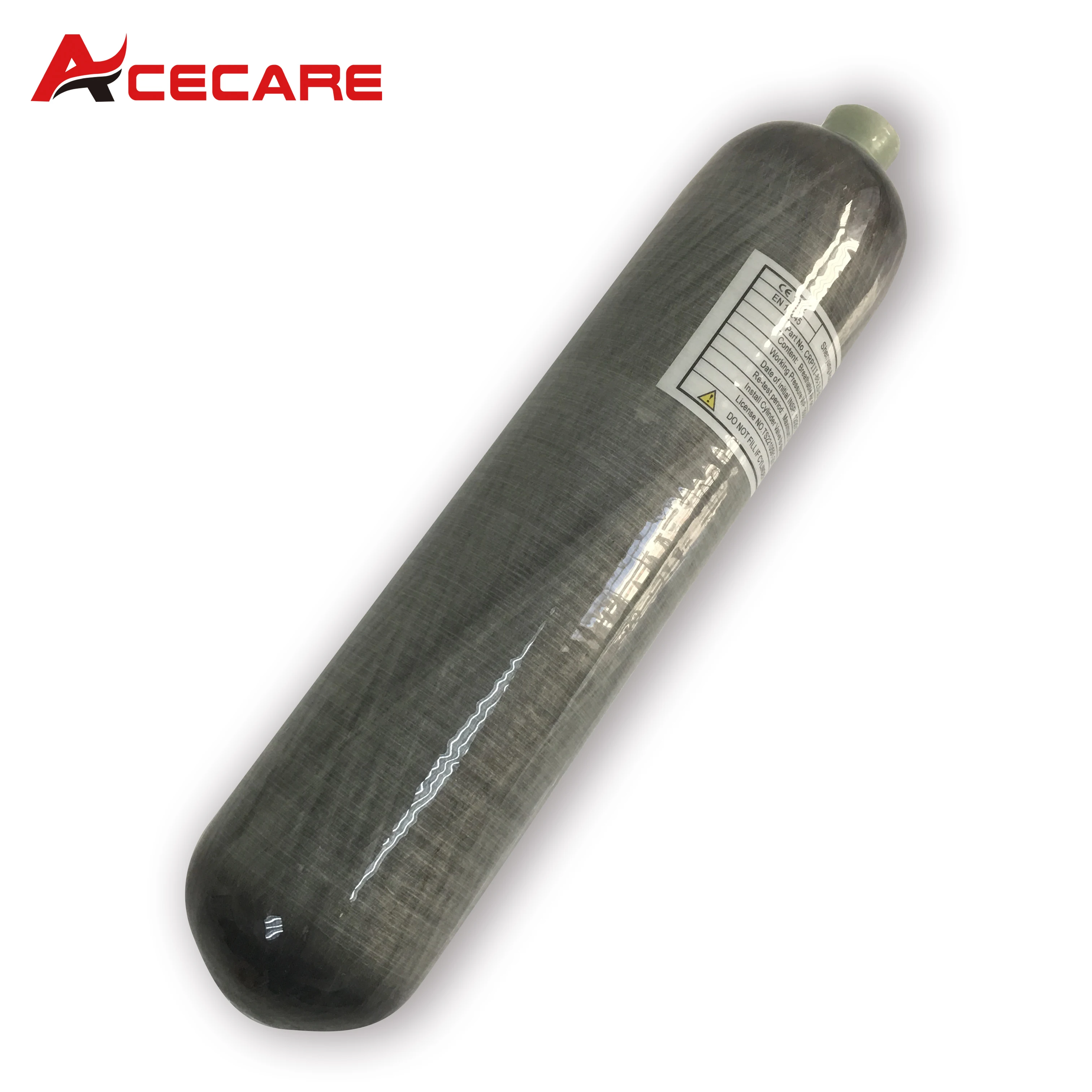 Acecare 300Bar Carbon Fiber Cylinder 2L CE 4500Psi Compressed Air Tank Hpa Scuba Diving Fire Safety Ship From USA