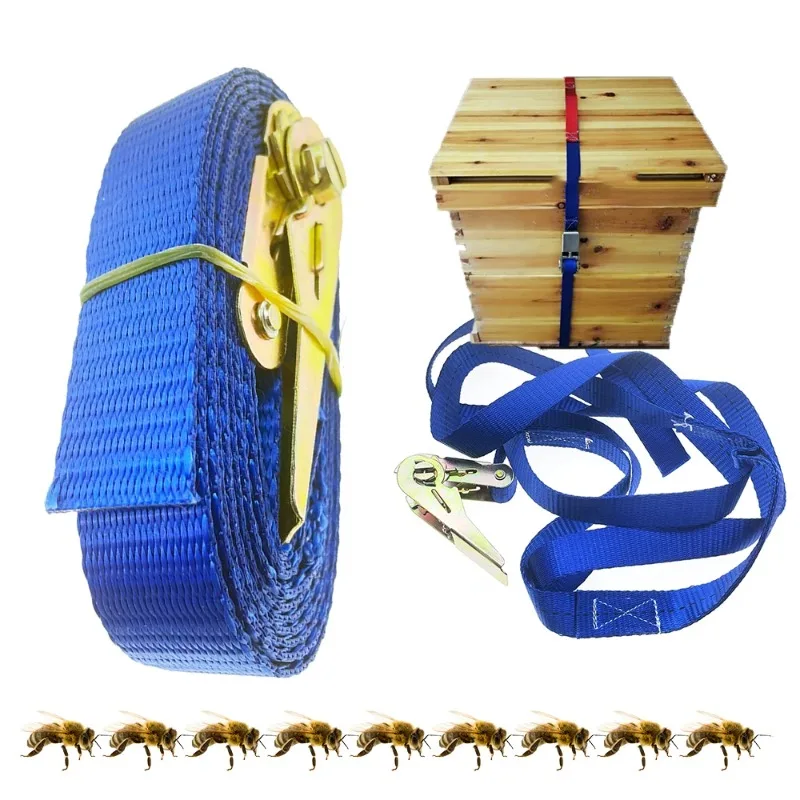 

Ремешок с храповым механизмом для транспортировки мибраторного улья и защиты от зимнего улья. Надежный крепежный ремень с функцией легкой разблокировки, 250 см.