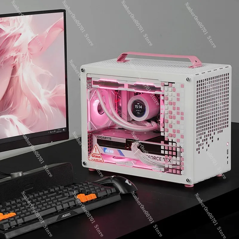 

Игровой ПК Qiaosibo Z20 (розово-белый), без видеокарты, на базе процессоров 9600X/9700X/9800X, для самостоятельной сборки