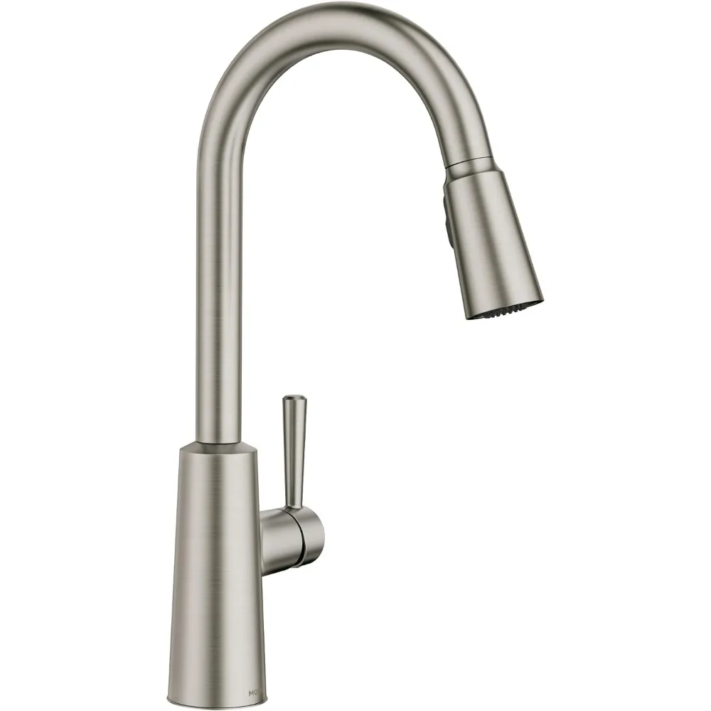 Spot Resist Stainless Steel Pulldown Kitchen Faucet - Power Boost, Reflex Docking System, Sleek Design, One-handle, Spray Head