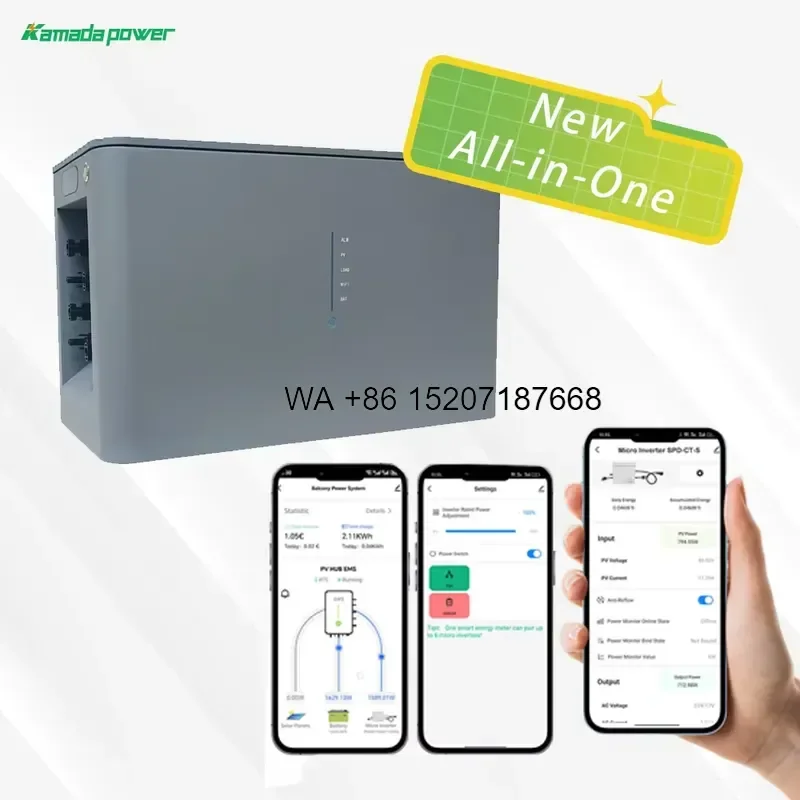 Wmwmnu for Plug and Play Stackable Balcony Solar System 51.2V 2048WH LiFePO4 Battery CAN Communication Urban Apartments Small