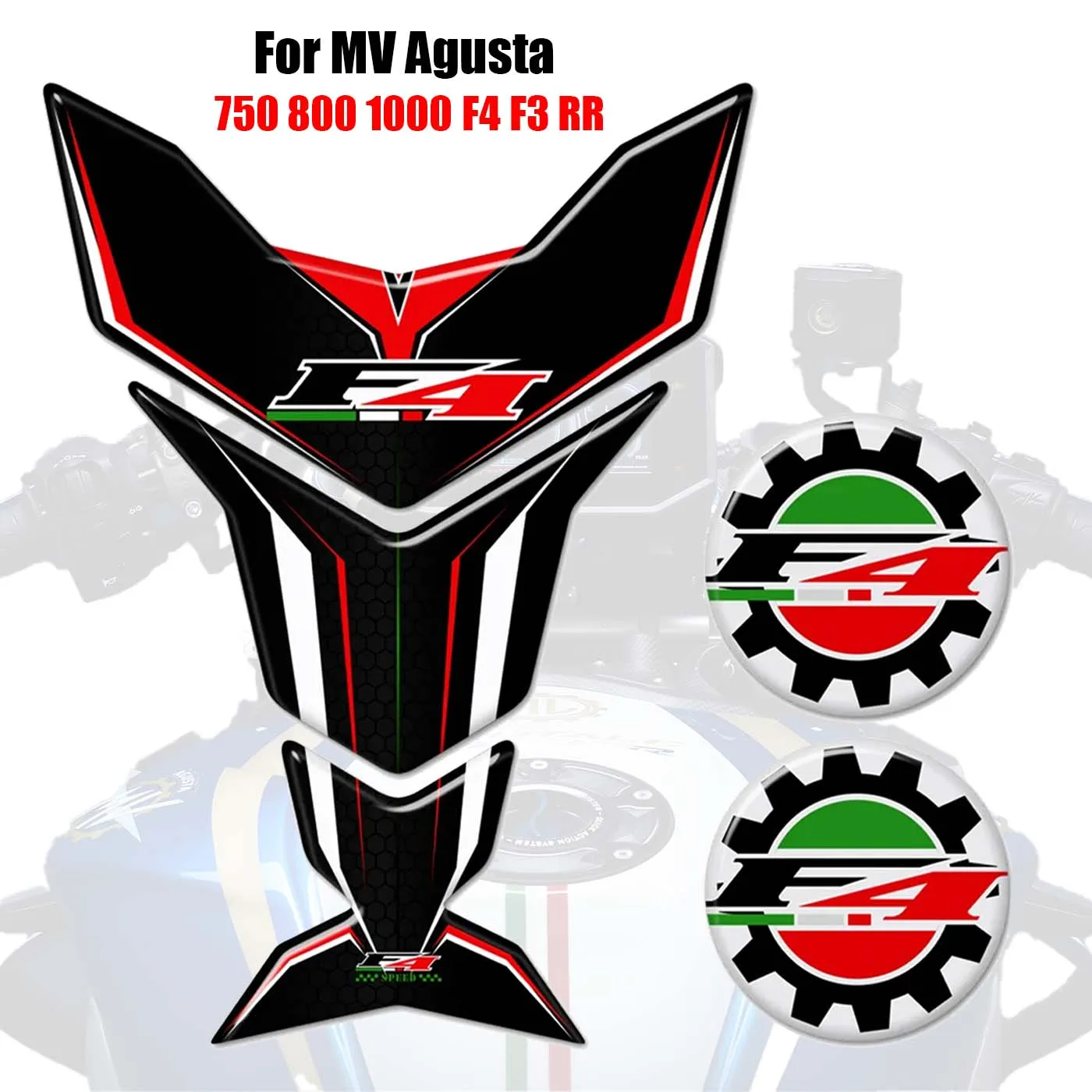 

Fit MV Agusta 750 800 1000 F4 F3 RR 3d Stickers adhesive Decal Motorcycle Protection Gas Fuel Tank Pad Protector Fish Bone