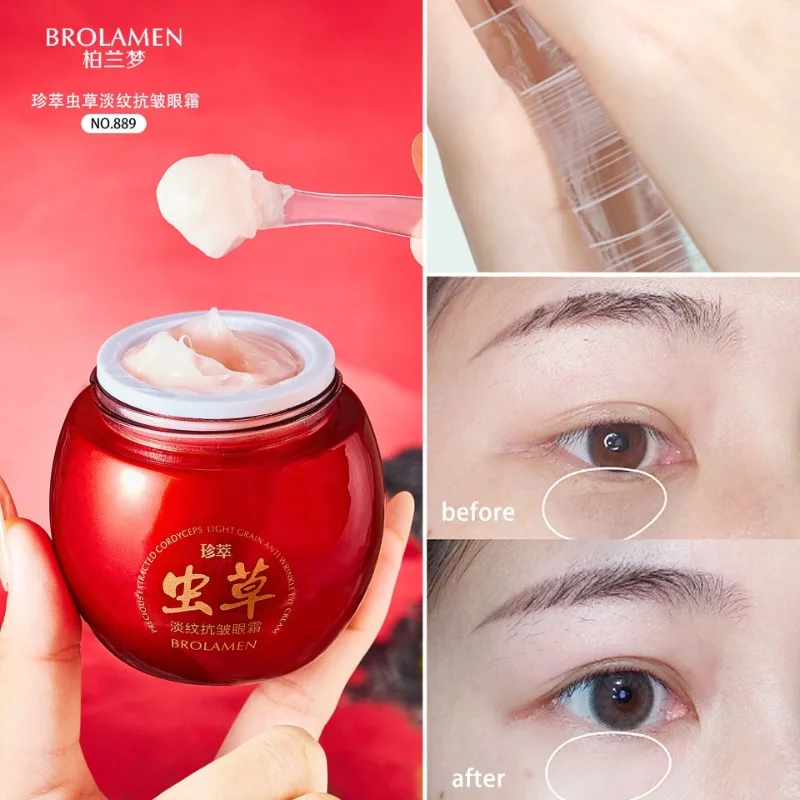 Eyes Creams Red Ruby Bottle Silk Eye Cream Anti-Wrinkle Brighten Eyes for Dark Circles