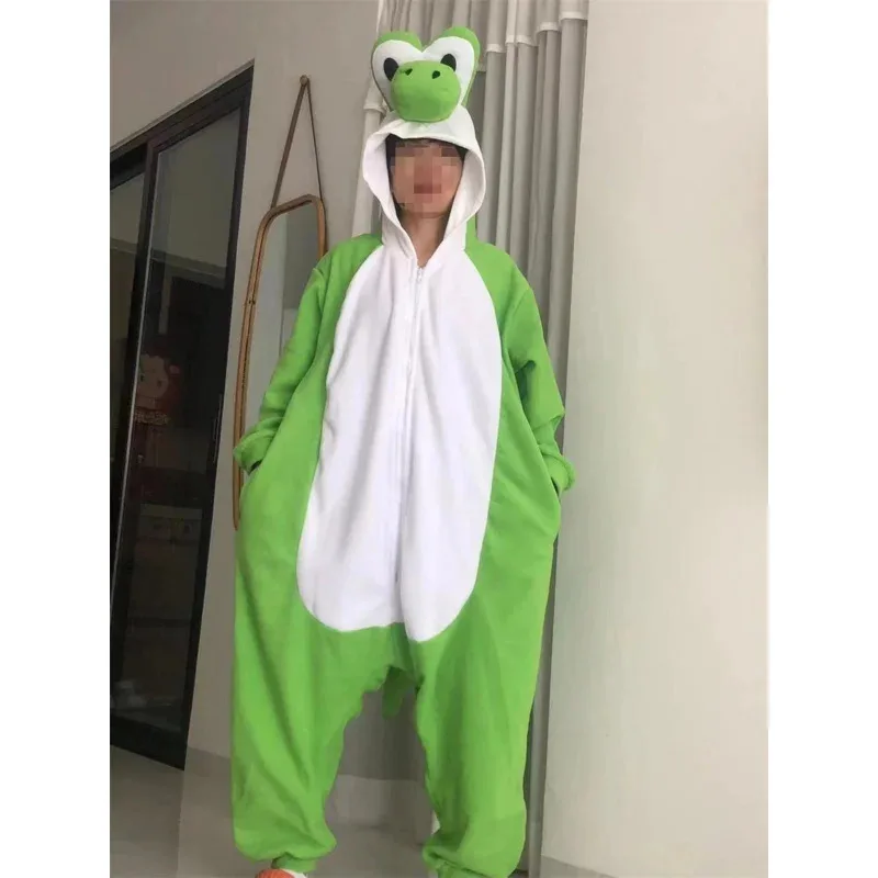 

Anime Cosplay Costumes for Adults Yoshi Cosplay Green Alien Jumpsuit Christmas Carnival Funny Pajamas Kigurumi