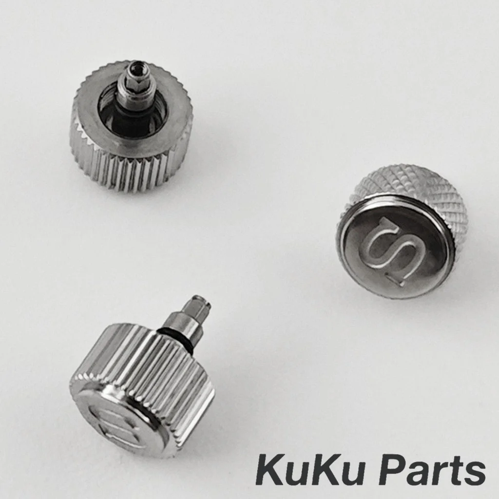 NH35 S Kronen SKX007 SKX009 Uhr Kronen Fit für NH34 NH35 NH36 4R35 4R36 Uhrwerk Silber Uhr S Kronen Uhr Teile Ersatz