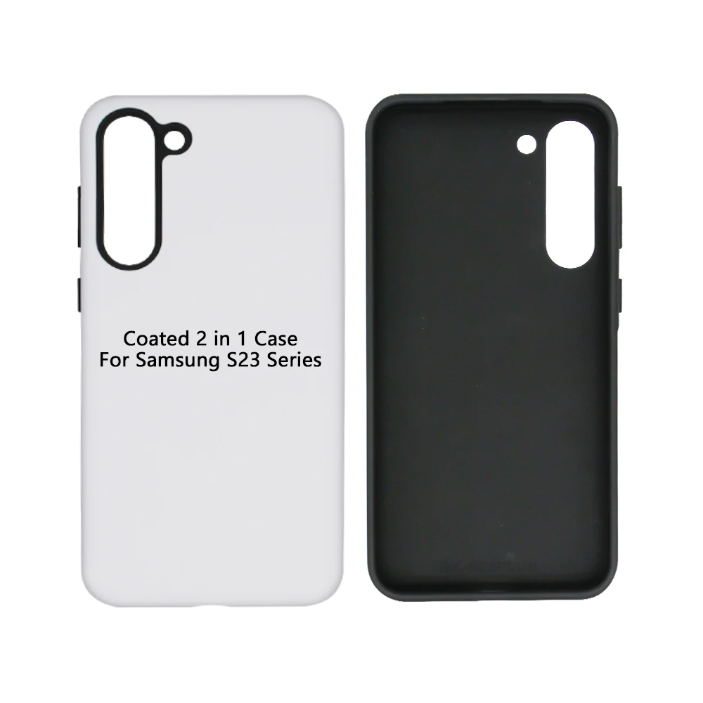 VORMIR 5pcs Coated 2 in 1 Blank Phone Cases for Samsung S24 S23 S22 S21 S20 Ultra Plus TPU+ PC DIY Sublimation Covers