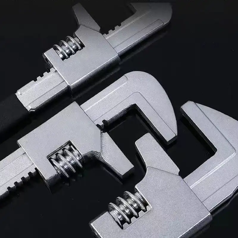 Llave ajustable tipo F versátil, llave de ángulo recto, llave Universal de trinquete, llave de tubo de torsión, herramientas manuales de reparación de fontanería