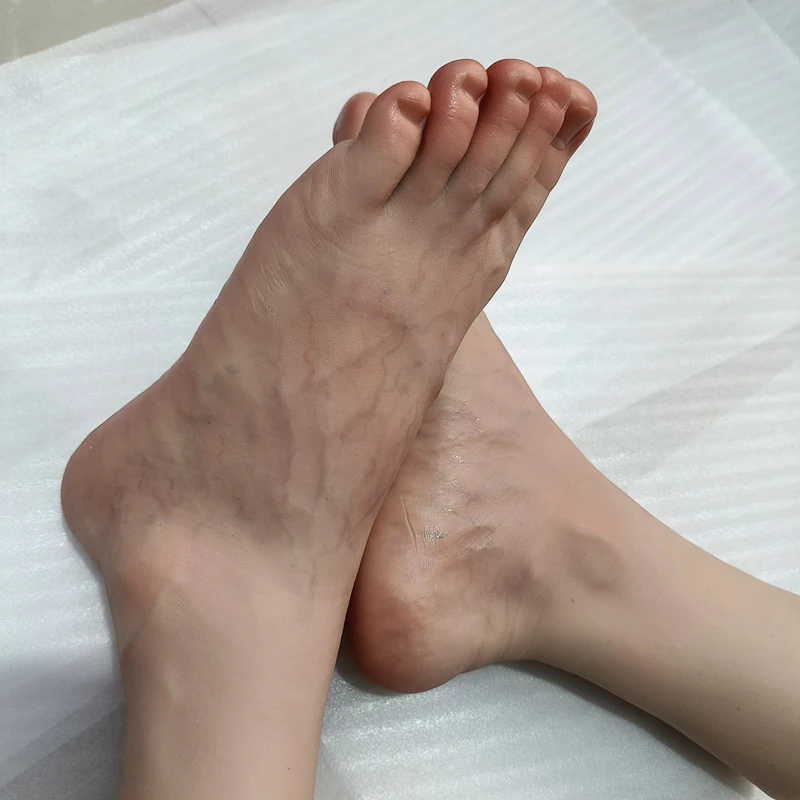 Large Size Lifelike Silicone Male Foot Model Simulation Mannequin Feet Fetish for Footjob Shoes Socks Display Art Shoot DZ4502