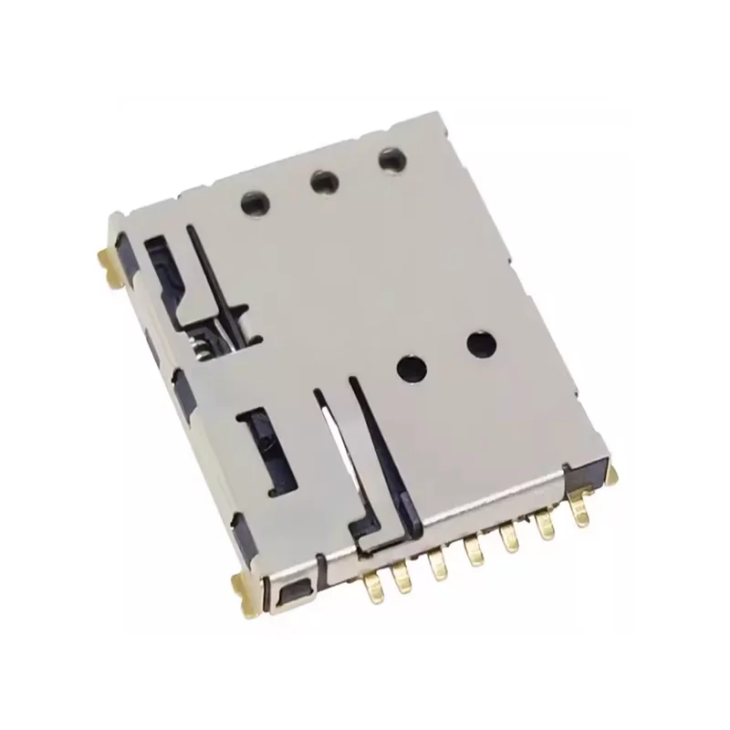 10pcs Self-elastic NANO SIM 1.37H 7P PUSH-B SIM card slot Small card slot with CD detection P