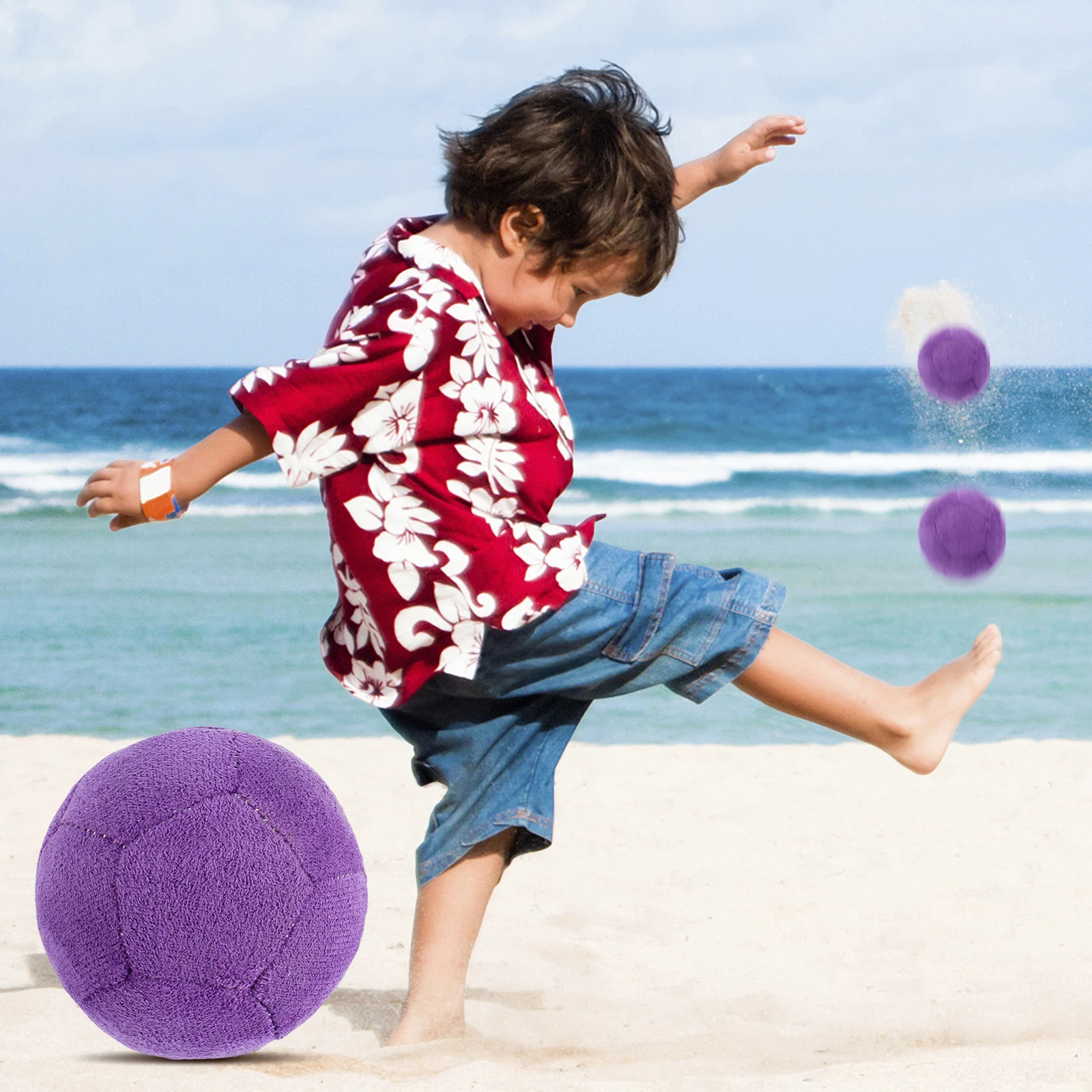 Suede Hacky Footbag Sack Spiral Pellet Filled Footbags Ball Soft Soccer Kick Bags for Beginners Outdoors Playing Use