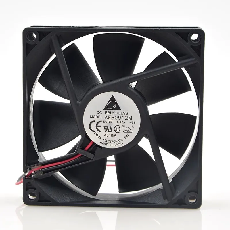 

New original AFB0912M 12V 0.20A 9CM 9225 2-wire silent chassis power supply cooling fan