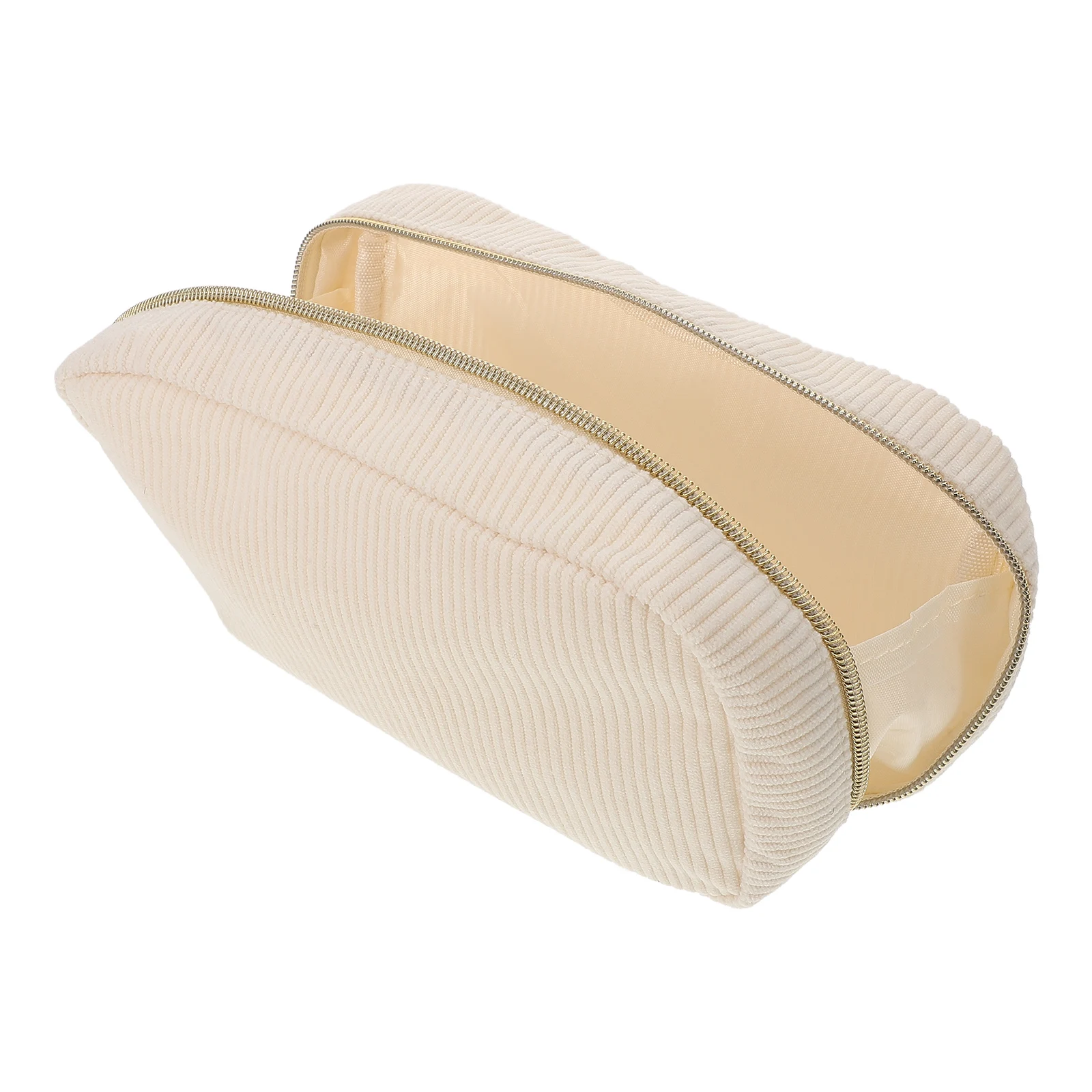 

Portable Toiletry Bag Large Capacity Corduroy Makeup Pouch Travel Organizer Storage Bags Women Cosmetics Skincare Bag