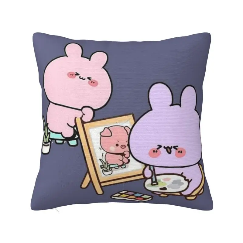 Custom Cartoon A-Asamimichans Square Pillow Case Home Decor Cushions Throw Pillow for Sofa Double-sided Printing