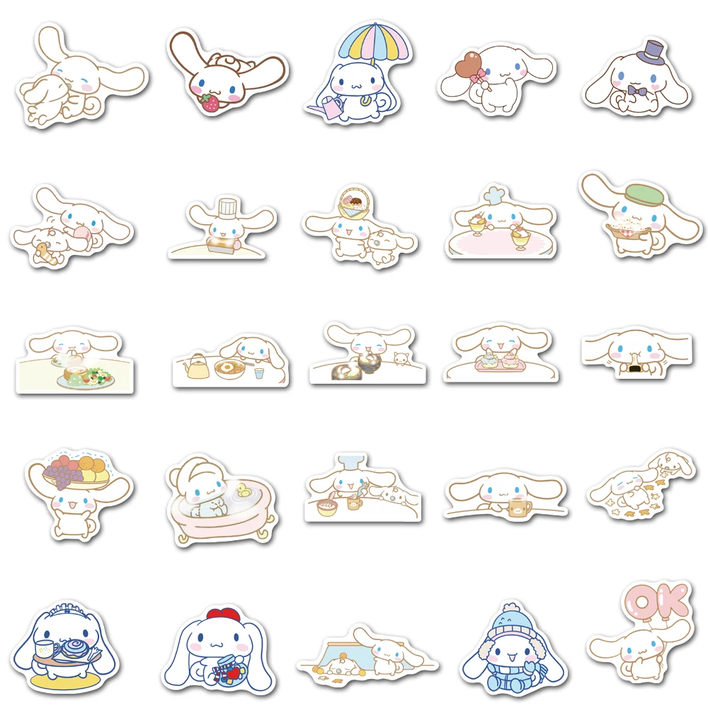 50PCS Cartoon Cute Dog Stickers for Cell Phone Laptop Decals Luggage Guitar Helmet Waterproof Stickers for Children