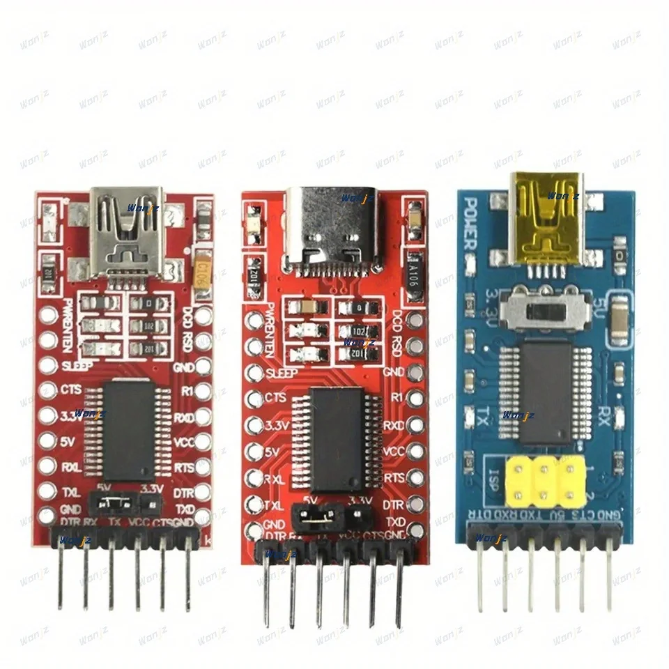 2PCS FT232RL FT232 FTDI USB 5.5V to TTL Serial Adapter Module for Arduino FT232 Pro Mini Port USB TO TTL 232 Mini / Type-C USB