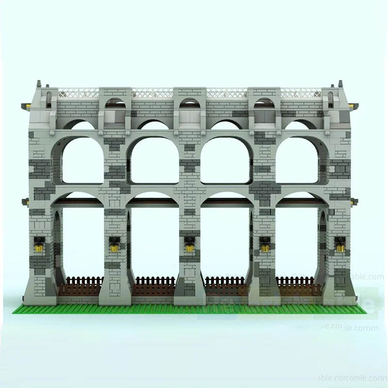 2177 pçs moc ferroviário ponte cityed modelo blocos de construção presentes natal arquitetura montar ideia brinquedo educação tijolo crianças