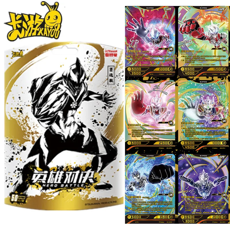 

KAYOU Ultraman Blazar Ginga Card Ink Painting Edition Hero Duel Fun Special Package Collection Cards Children Figure Toys Gifts