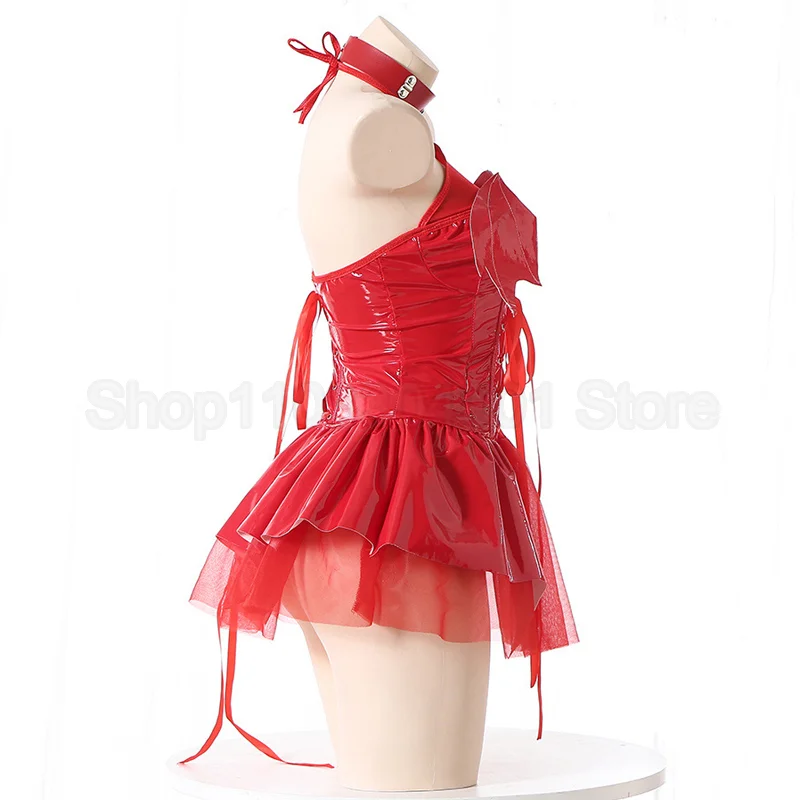 French Black Party Dress for Women Y2k Gothic Punk Sexy Sweet Luxury Slim Fit Summer Chest Wrap Mini Skirts Little Devil Outfits view 3