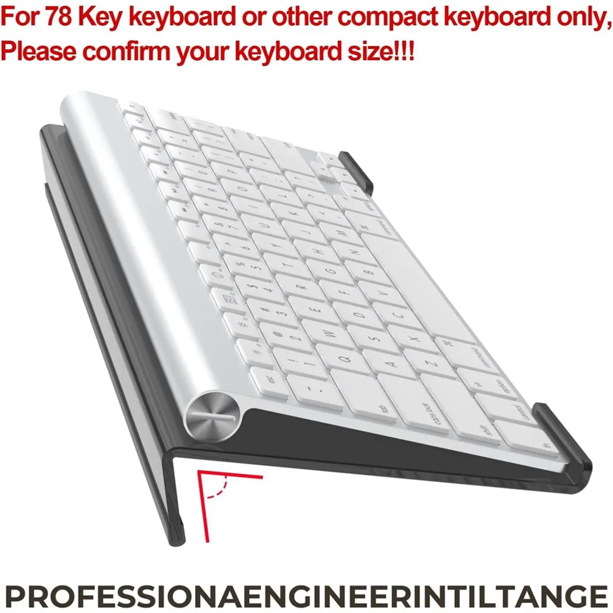 2026 New Acrylic Computer Keyboard Stand for Desk, Keyboard Riser Tilt Lift, Keyboard Holder for Desktop, Desk Keyboard Lifter
