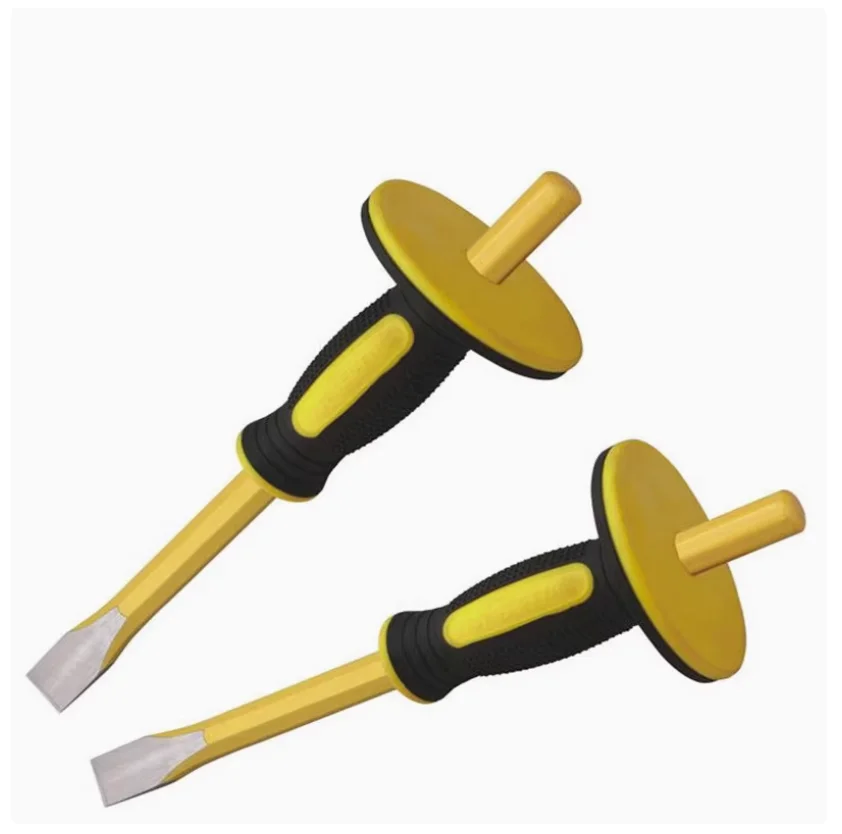 BESTIR tool CHROME VANADIUM steel Octagonal steel flat chisel with rubber handle HRC53-60 22x16x250mm 22x16x300mm 26x18x350mm
