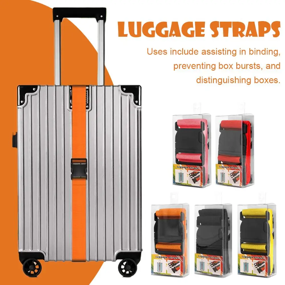 Anti-theft Luggage Buckle Strap Adjustable Packing Belt Baggage Secure Lock Bundling Suitcase Belt Travel Suitcase Accessories