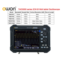 OWON Portable Tablet Digital Oscilloscope 2CH 1GS/s 8 bits TAO3072 TAO3102 14 bits TAO3102A 70/100/120MHz Digital Multimeter