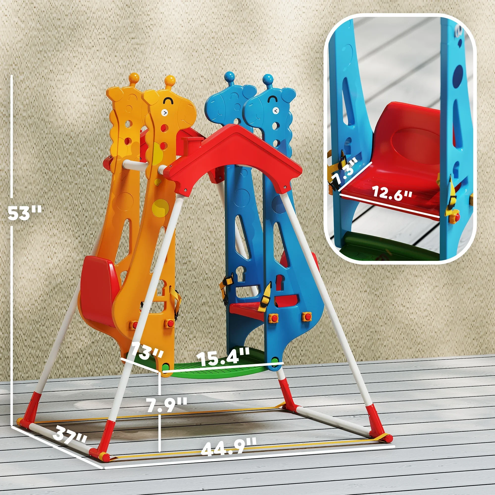 أرجوحة أطفال للعب مواجهًا، بإط - مراجعة Kids Outdoor Frame وسعره