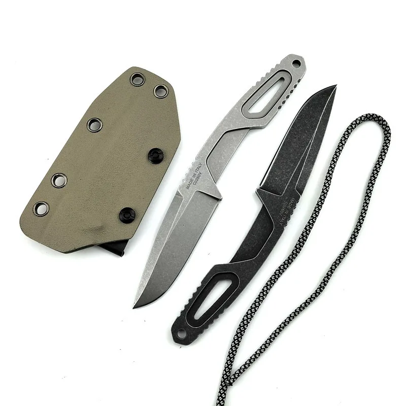 

RAOT Нож с фиксированным лезвием и ножнами, цельнометаллический нож для кемпинга на открытом воздухе, охота, выживания, резка, многофункциональный инструмент, прямые ножи, мужской подарок