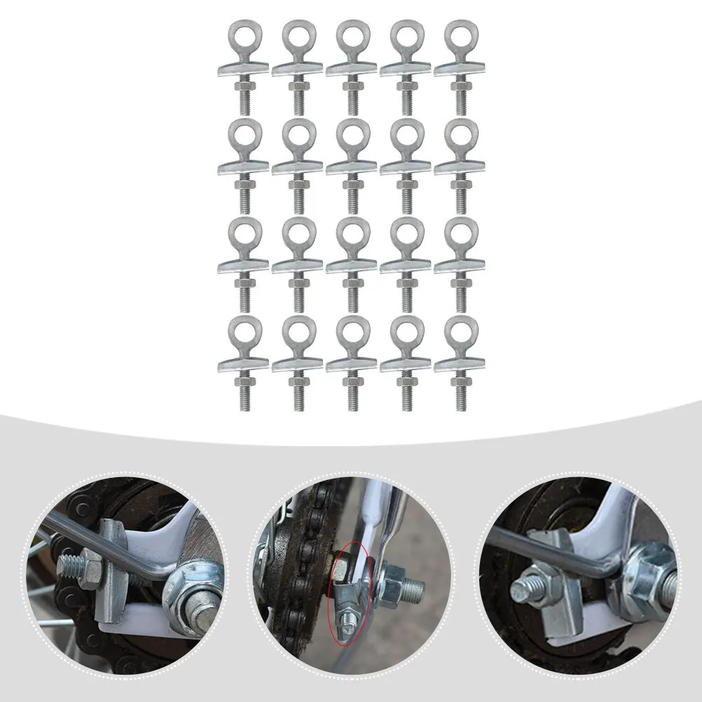 

20Pcs Portable Chain Tensioner Bike Chain Adjuster Tool Wear Resistant Compact Design for Smooth Cycling Performance