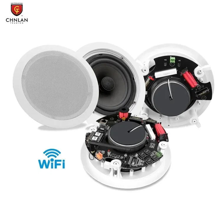 Smart Home Sound System Stereo Sound Coaxial Network WIFI Control Wireless IP Ceiling Speaker