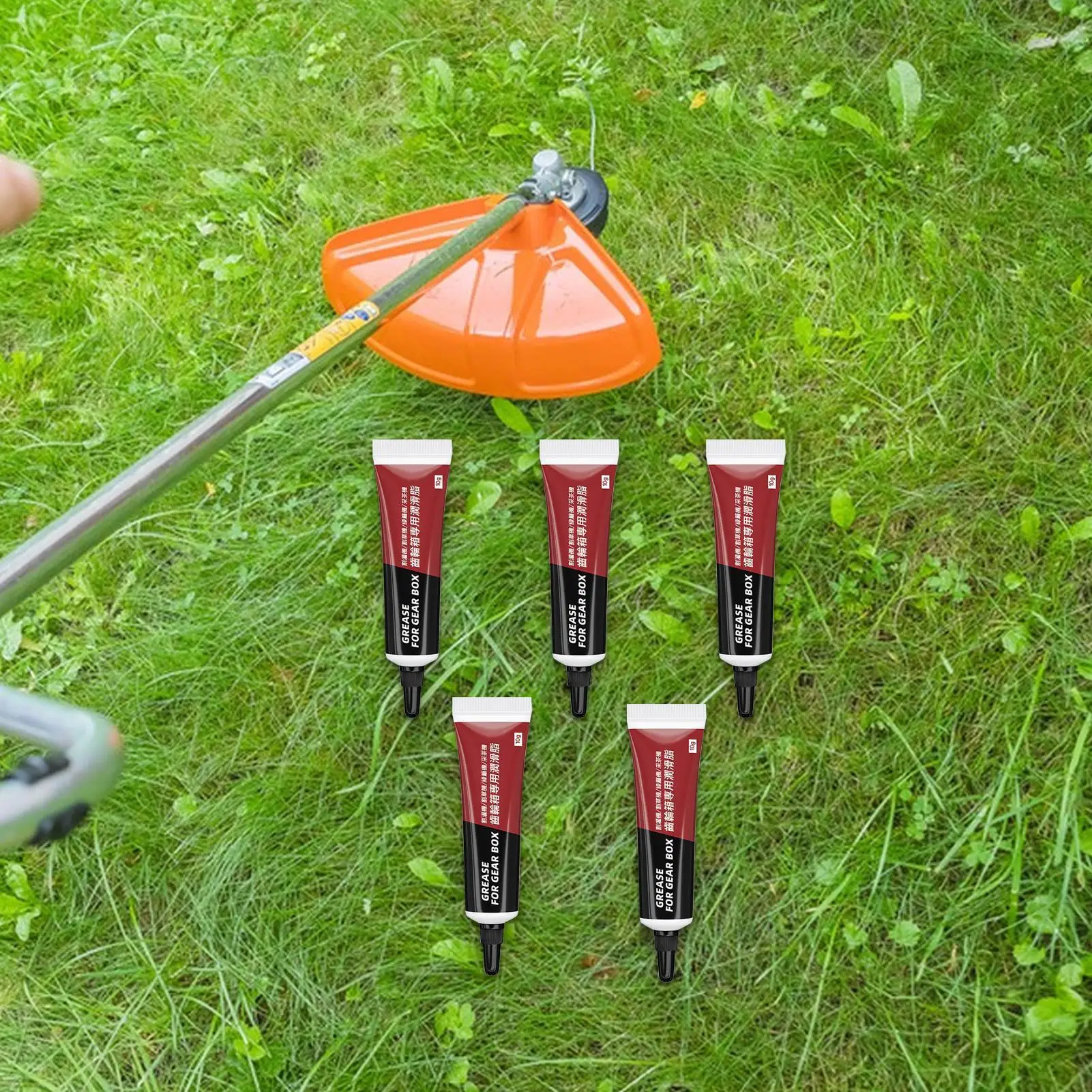 5Pcs Lawn Mower Grease Gear Grease Multi-Function Lubricant Screw-in Thread Design Refueling Nozzle For Hedge Trimmers