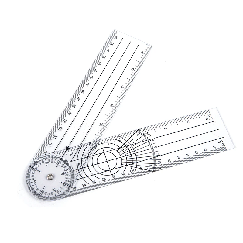 360 Degree Goniometer Angle Medical Spinal Angle Ruler Angle Inclinometer Ruler Protractor Angle finder Measuring Tool