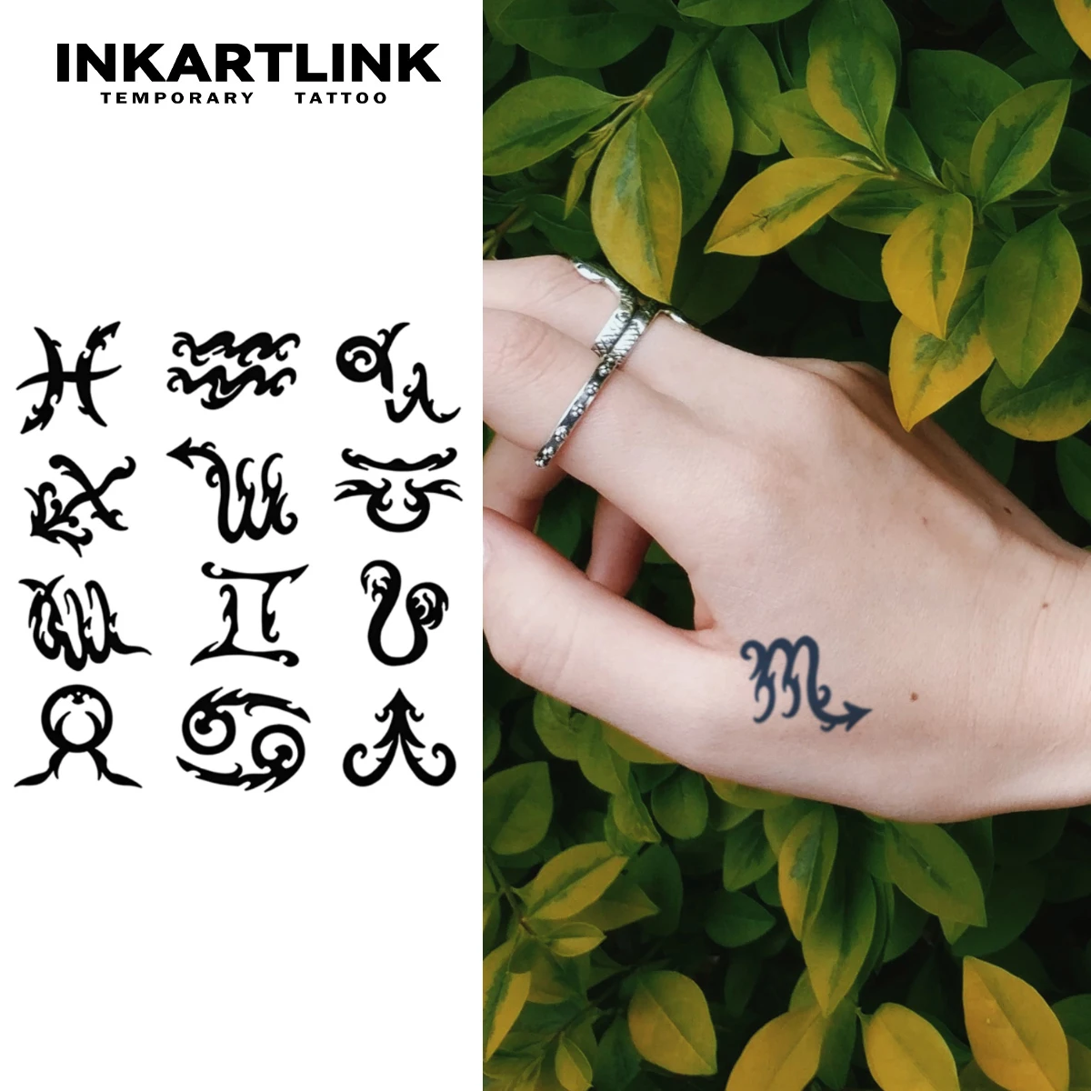 Nueva pegatina de tatuaje temporal de constelación, tatuaje mágico impermeable, dura hasta 15 días, tatuaje falso, tatuaje semipermanente