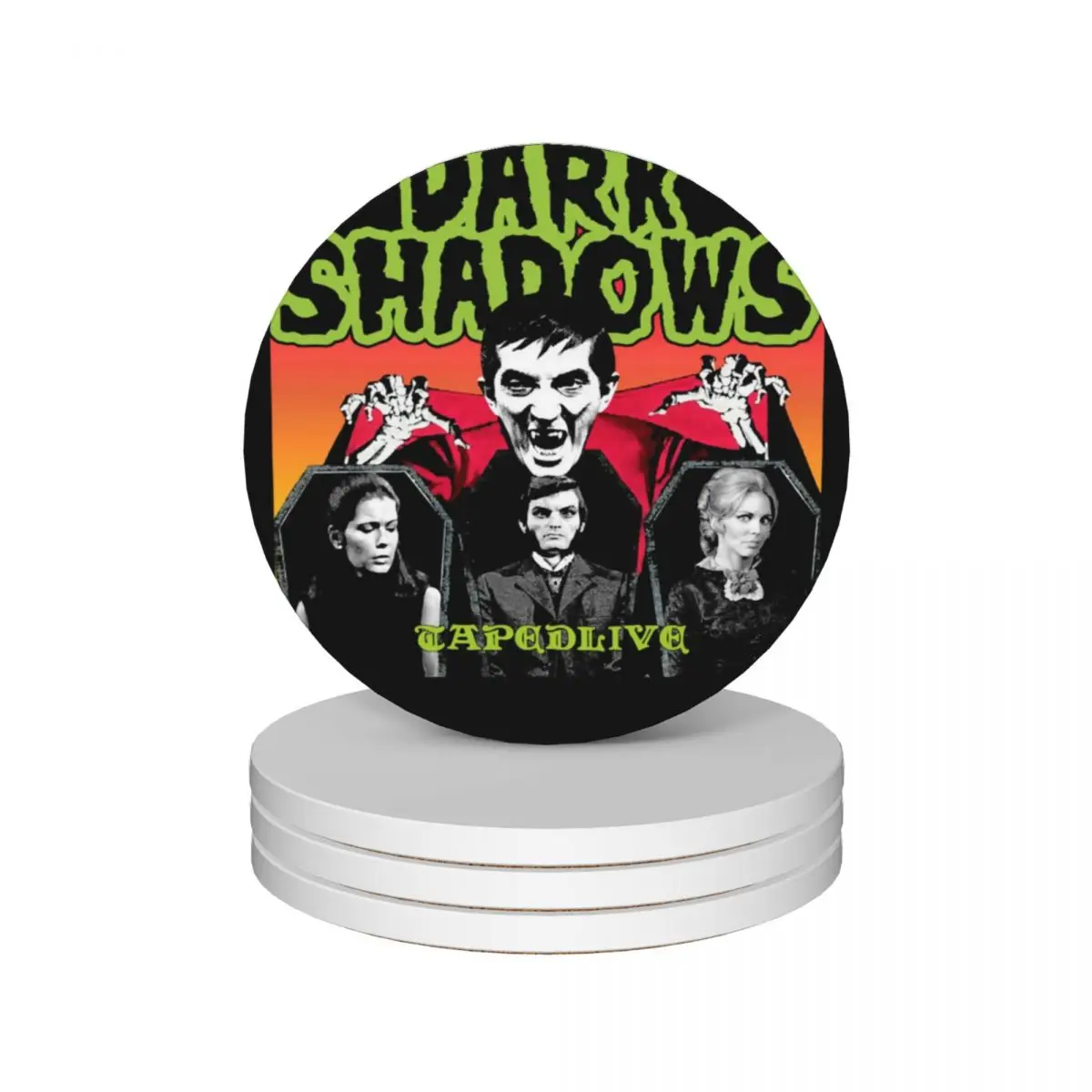 dark shadows Ceramic Coasters (Set of 4) slate ceramic stand cute cup Coasters