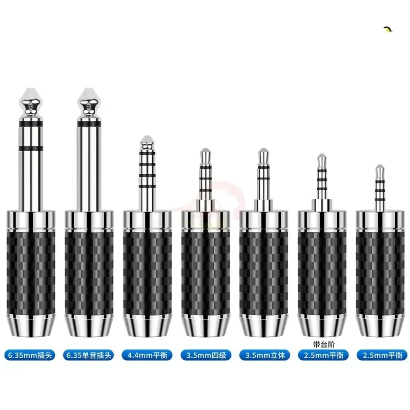 Conectores de alto-falante 3.5mm 2.5mm 4.4mm 6.35mm conector de áudio 3 4 polo mono jack eletrônicos de consumo para microfone cabo de guitarra