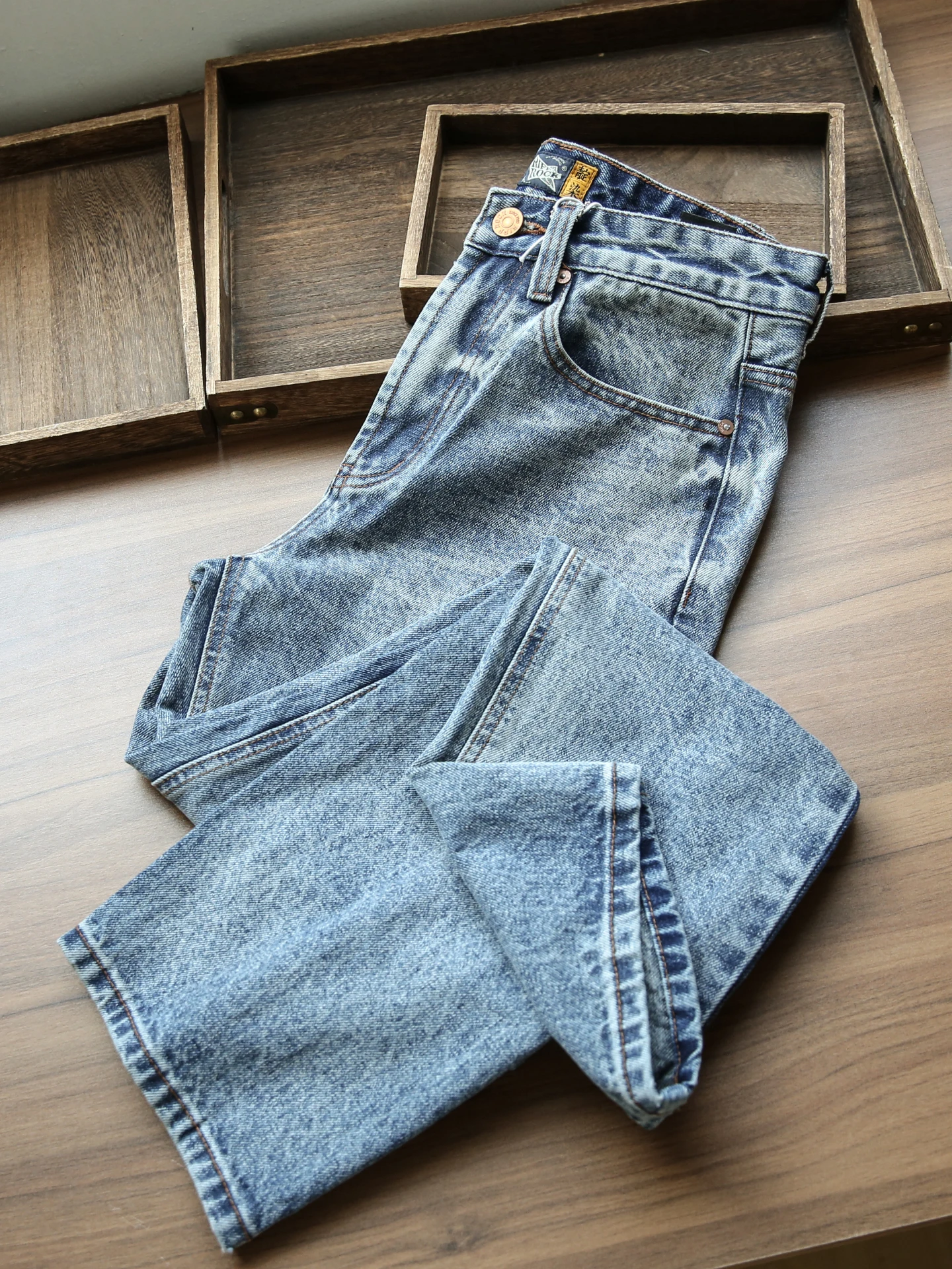 

Retro American Waed Denim Pants Loose Straight Leg Dad Sle Wide Leg Jeans Men's Autumn Winter New Arrival Casual Cotton P...