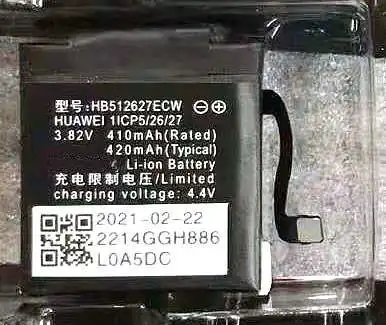 

New HB512627ECW Replacement Battery Compatible with Huawei Watch 2 Pro 4G EO-DLXXU Watch GT LEO-B09
