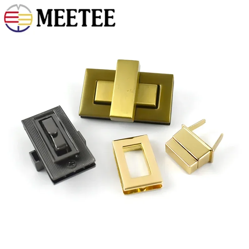 2/4Pcs 52x29/32x18/44x22mm Metal Turn Twist Lock Buckle for DIY Handbag Purse Hardware Closure Clasp Bag Parts Accessories