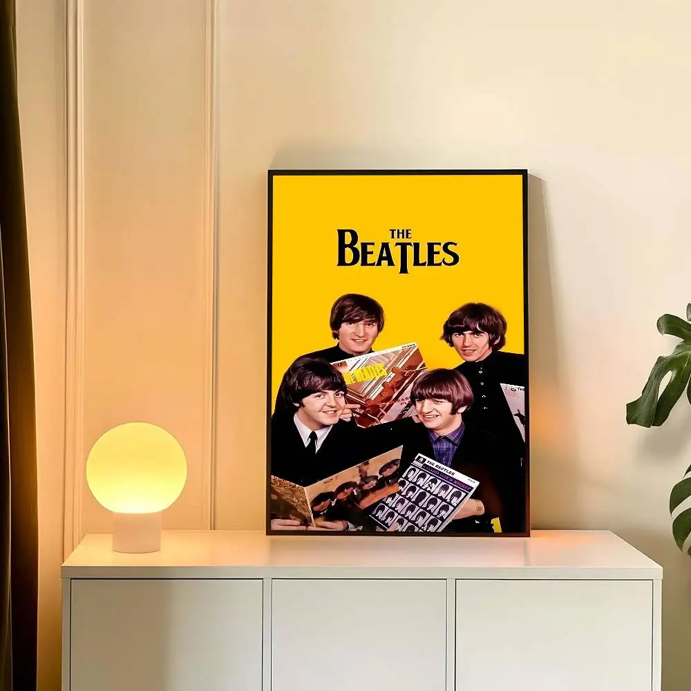 The B-Beatles Band Poster Sticky Posters Waterproof Paper Sticker Coffee House Bar Home Decor