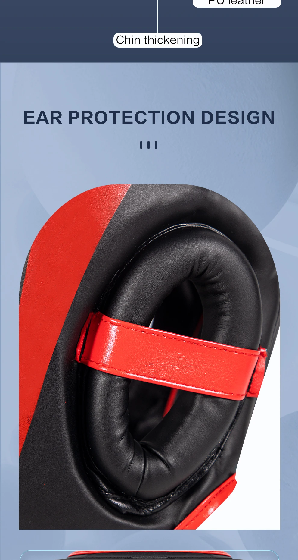 6-Farben-Boxhelm Leder Karate Muay Thai Sanda Training Erwachsene Kinder Helm Kopfschutz Taekwondo Karate Boxhelme – Detail 6