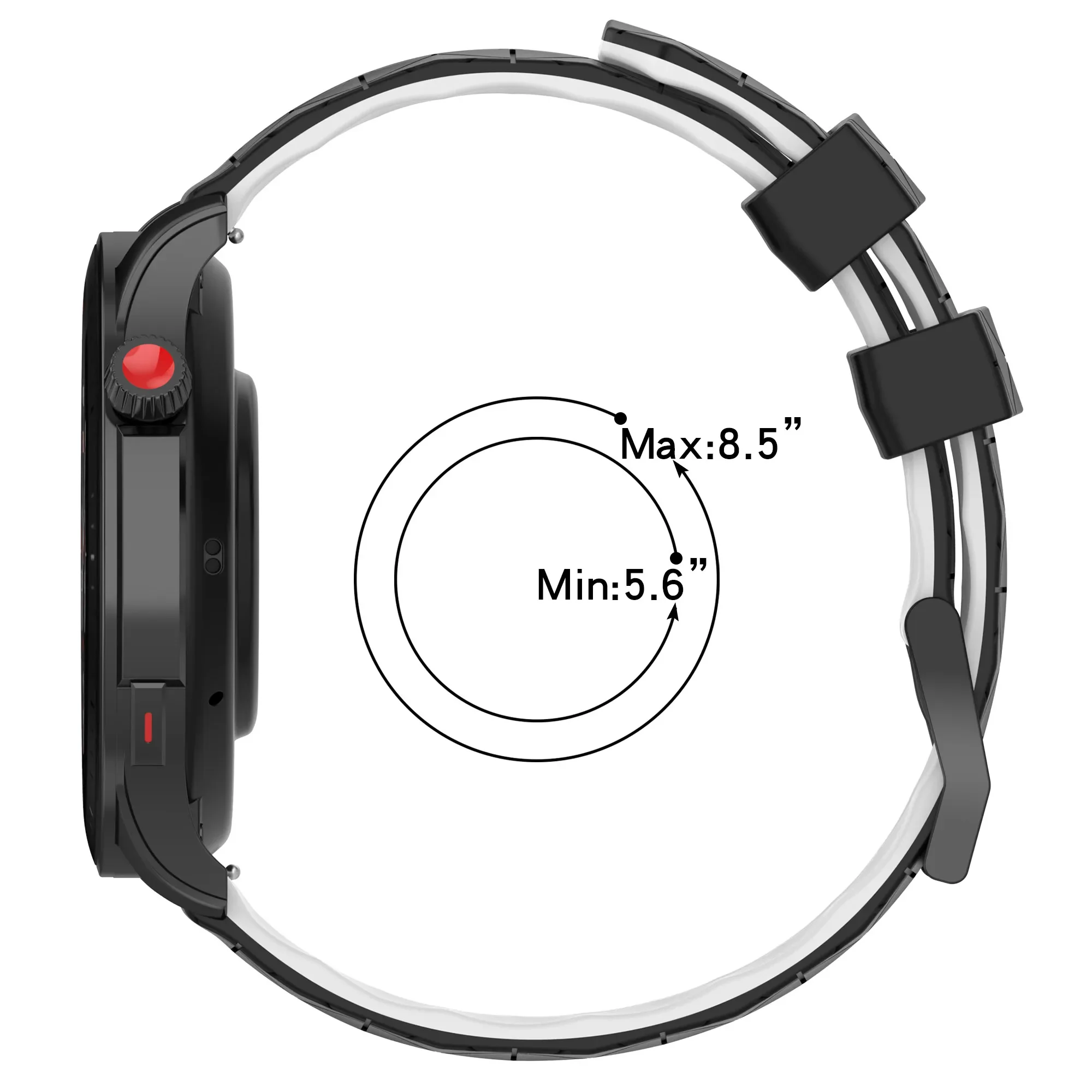 20mm 22mm Silicone Strap For Samsung Watch 6/5/4/3 Huawei Watch 4 3/GT4-3 Pro Football Pattern Bracelet Band Amazfit GTR 4/GTS 4