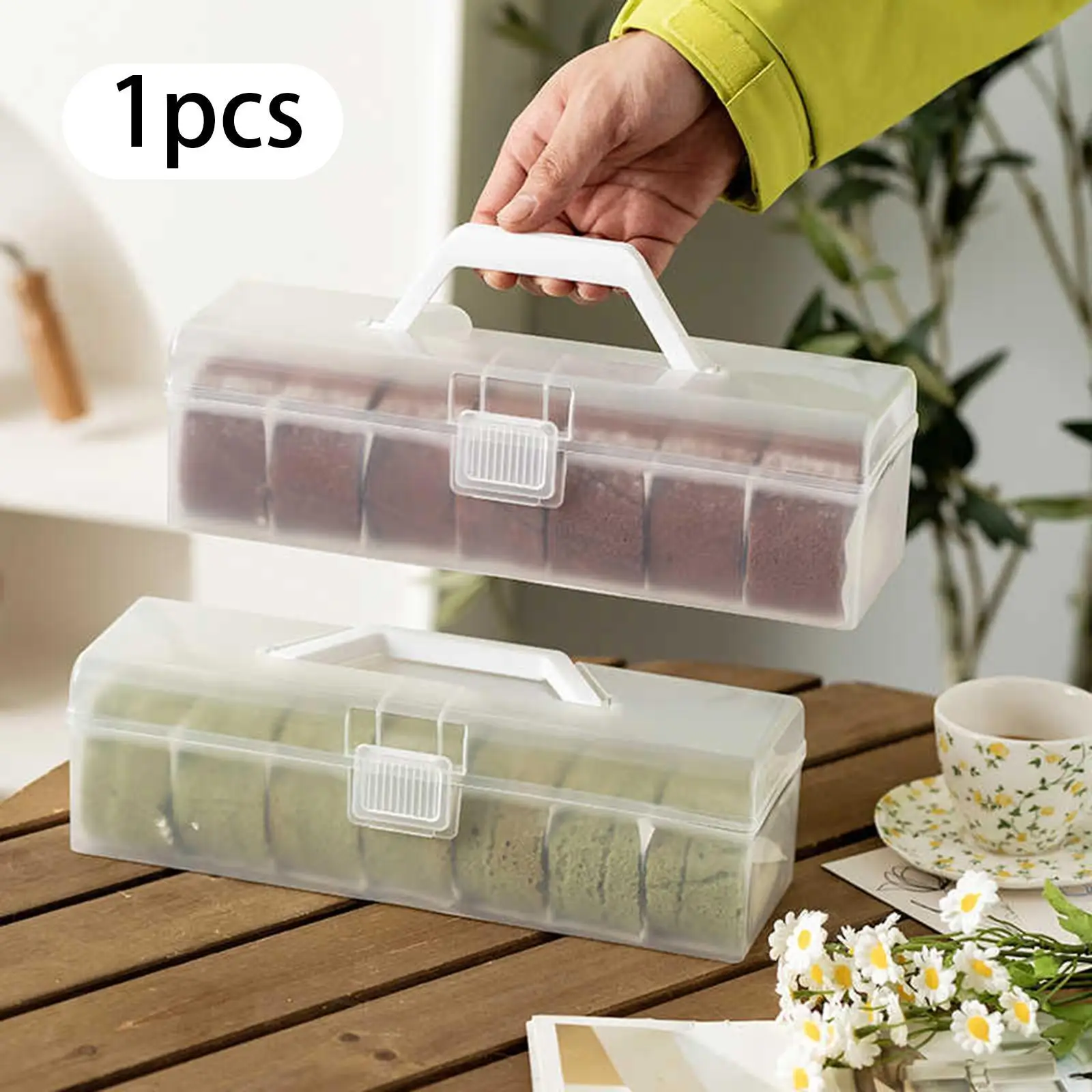 Caja de pan portátil, caja de embalaje para guardar pan, soporte para pasteles, contenedor de pastel multifunción para Picnic, boda, cocina, postre