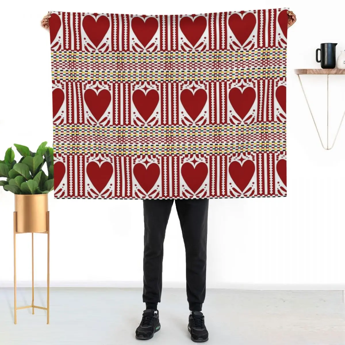 My Croatian Heart Throw Blanket Foldable Soft Warm Blanket for Outdoor Use