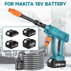 New 170W 105Mpa Wireless Car Washer High Pressure Car Washing Water Gun Portable Car Washer Suitable For 18V Makita Battery