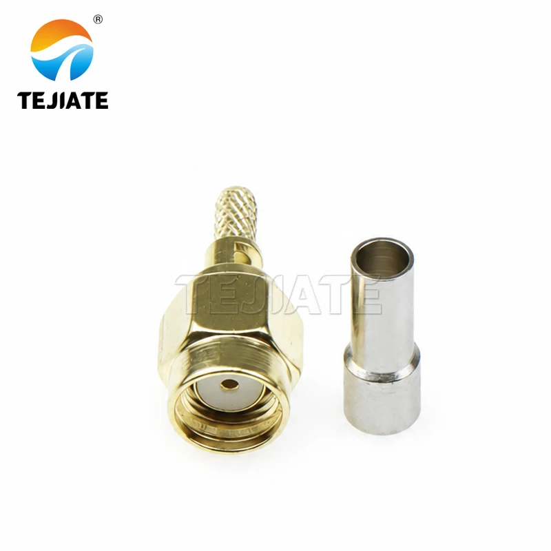 RPSMA-J-1.5 Reverse-connect SMA connectors with internal threads and holes that match RG316/ RG174/LMR100 and other cables.