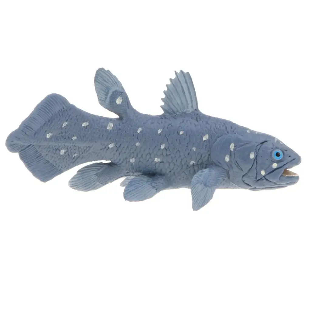 Marine Fish Model Figurines, 5 Inch Coelacanth Action Figure Toy for Kids, Science Educational Toy