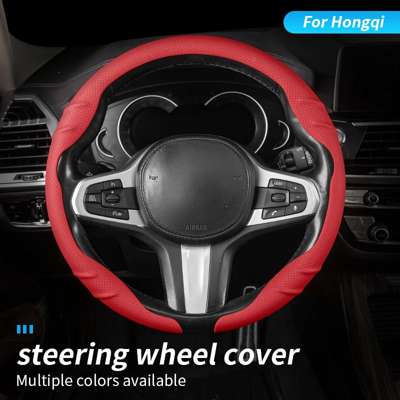 

Nappa Leather Car Steering Wheel Cover Suitable For Hongqi EHS7 EH7 HS5 H9 E-HS9 L1 High-Quality Breathable And Sweat Proof