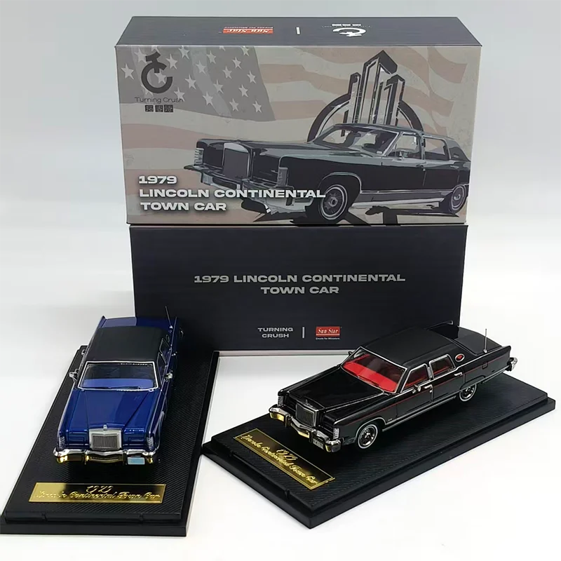 Sun Star aleación 1/64 1979 Lincoln Continental Town coche modelo adulto colección clásica exhibición regalo recuerdo niño juguete